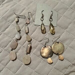 Earrings with stones/ gems
